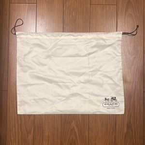 Silk coach dust bag for purse